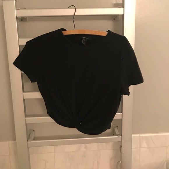 Forever 21 Black Crop Top - Picture 1 of 3